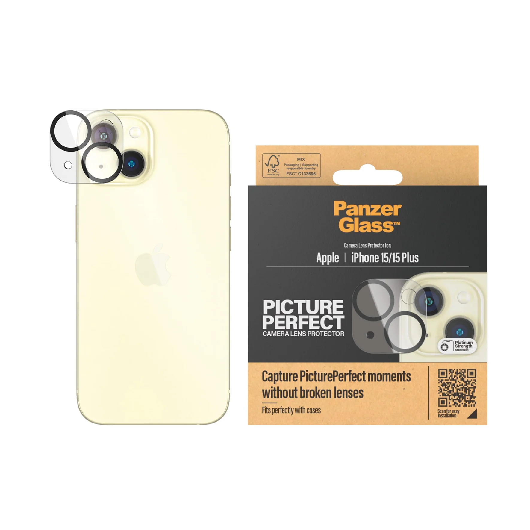 PanzerGlass™ - Picture Perfect Protection caméra iPhone 15 / 15